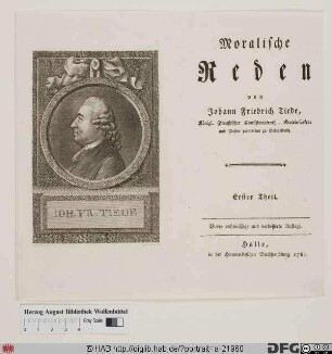 Bildnis Johann Friedrich Tiede