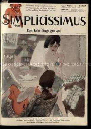 Satirische Zeitschrift Simplicissimus. Jahrgang 1964
