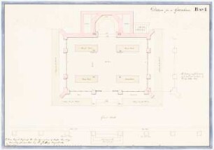 Gewächshaus Homburg Projekt B (gotisch): Grundriss