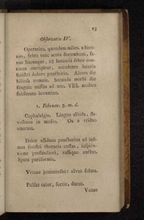 Observatio IV.