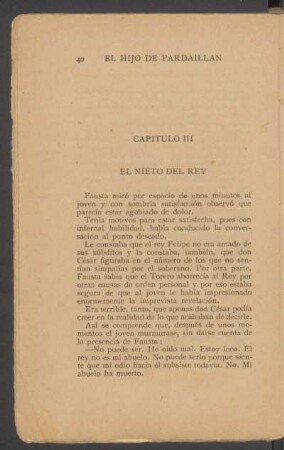 Capítulo III - El nieto del rey