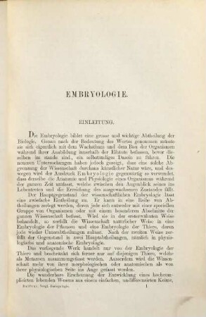 Handbuch der vergleichenden Embryologie, 1