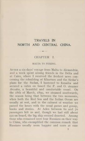 Chapter I. Malta to Peking