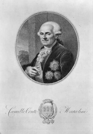 Bildnis des sächsischen Ministers und Direktors der Kunstanstalten Graf Camillo Marcolini