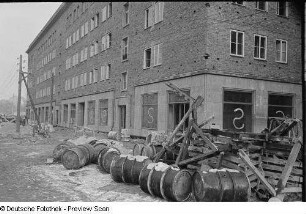 Außenansichten der fast fertigen Gebäude auf dem Ranstädter Steinweg