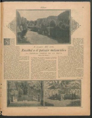 Rusiñol o el paisaje melancólico : A través del arte