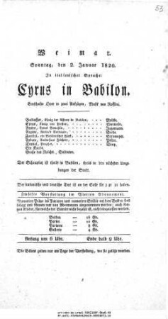 Cyrus in Babilon