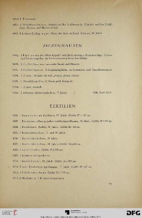 Textilien (Nr. 1202-1240)
