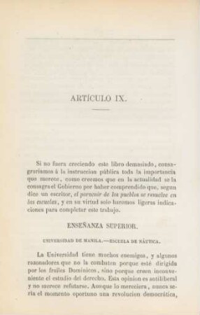 Artículo IX