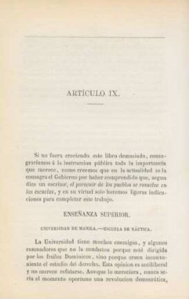 Artículo IX