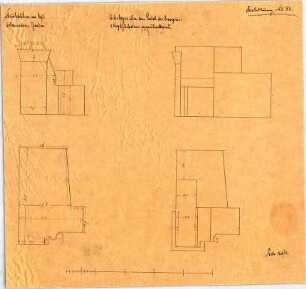 Voit, August von; München; Botanischer Garten - Widerlager über dem Portal der Orangerie (Details)