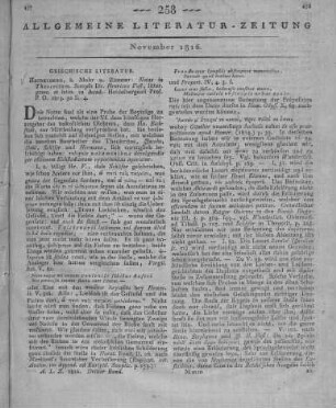 Voß, H.: Notae in Theocriticum. Heidelberg: Mohr & Zimmer 1813