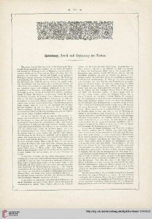Entstehung, Zweck und Ergänzung des Werkes
