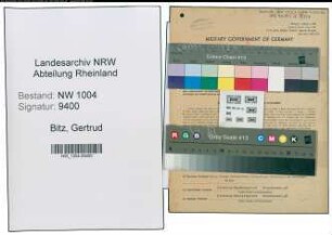 Entnazifizierung Gertrud Bitz , geb. 23.09.1914 (Angestellte)