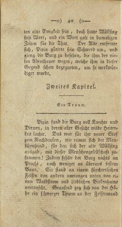 Zweites Kapitel. Ein Traum.