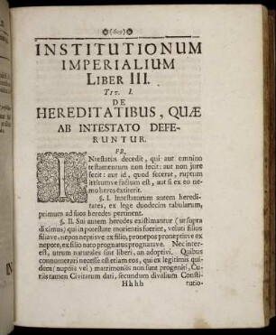 Tit. I. De Hereditatibus, Quæ Ab Intestato Deferuntur. - Tit. VIII. De Successione Libertorum.