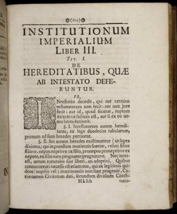 Tit. I. De Hereditatibus, Quæ Ab Intestato Deferuntur. - Tit. VIII. De Successione Libertorum.
