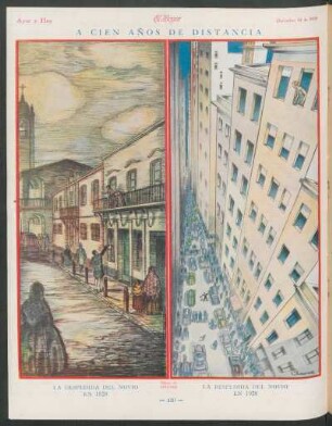 A cien años de distancia : La despedida del novio en 1828 [y] La despedida del novio en 1928