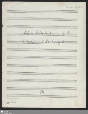 Suites - Mus.15058-P-524 : woodwinds; op. 92