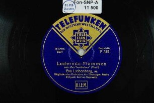 Lodernde Flammen : aus "Der Troubadour" / (Verdi)