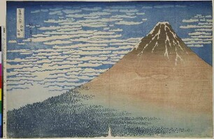 Südwind, klares Wetter, Blatt 2 aus der Serie: 36 Ansichten des Fuji