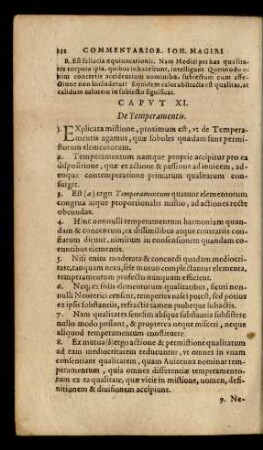 Caput XI. De Temperamentis.