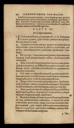 Caput XI. De Temperamentis.