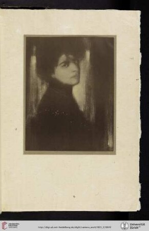 [Eduard J. [Jean] Steichen, IX. Portrait, halftone reproduction from original gum print]