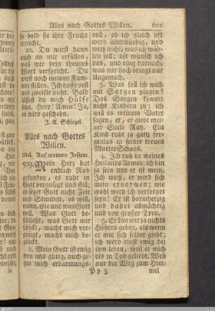 Alles nach Gottes Willen.