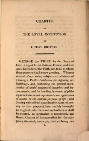 The Charter and Bye-Laws of the royal institution of Great Britain