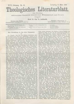 121-124 Zur Einleitung in das Alte Testament