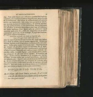 Disquisitio Tertia.