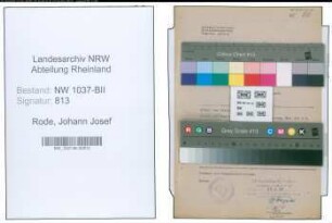 Entnazifizierung Johann Josef Rode , geb. 15.02.1911 (Verw.Angestellter)
