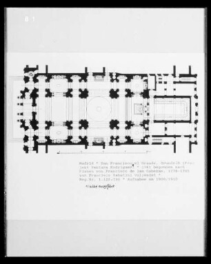 San Francisco el Grande in Madrid: Grundriss