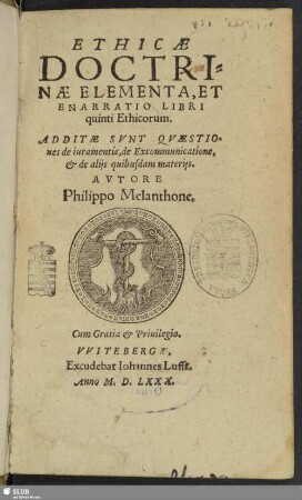 Ethicae Doctrinae Elementa, Et Enarratio Libri quinti Ethicorum