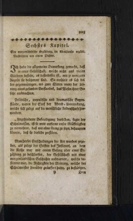 Sechstes Kapitel.