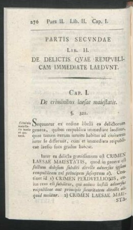 Cap. I. De criminibus laesae maiestatis