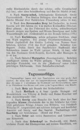 Tagesausflüge.