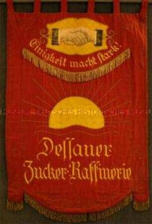 Banner des Fabrikarbeiterverbandes Dessau