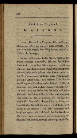 Zwölftes Kapitel. Galenus