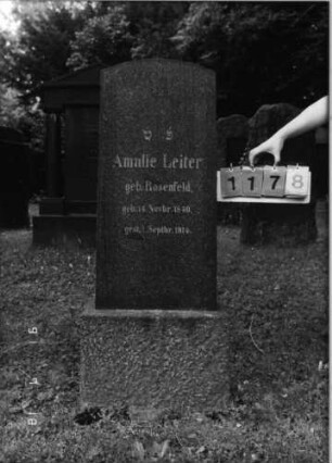 Grabstein 1178 [Hahn S. 132 Grab-Nr. 1246/1647]
