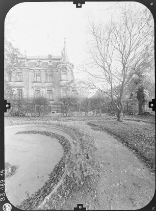 Löbau, Hartmannstraße 5. Villa Sanssouci (1889; B. F. Berthold). Teilansicht von Nordwest