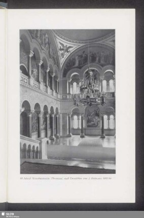 89. Schloß Neuschwanstein. Thronsaal, nach Entwürfen von J. Hofmann 1885/86