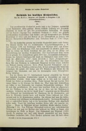 Geschichte des deutschen Kirchenliedes : (Schluß)