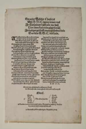 ABC der christlichen Lehre