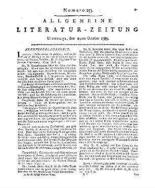 [Gorjy, J.-C.]: Neue empfindsame Reise. Aus dem Französischen übersetzt. Hamburg: Matthießen 1785