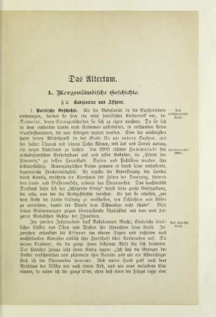 A. Morgenländische Geschichte
