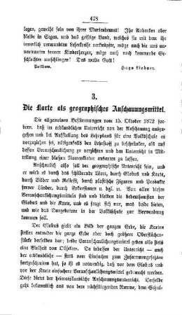 Die Karte als geographisches Anschauungsmittel