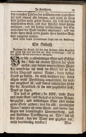 [Gebether in Krankheiten.]
