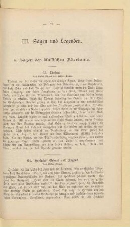 III. Sagen und Legenden